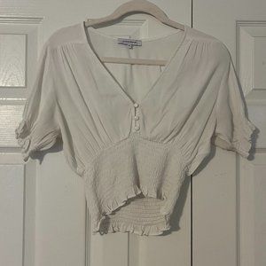Olivaceous Short Sleeve Top Cropped